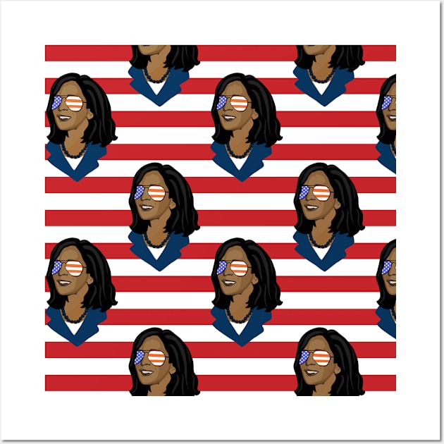 Kamala Harris Patriotic Wall Art by Sandra Hutter Designs